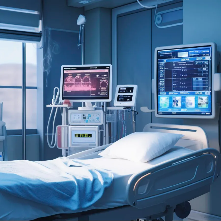 non-invasive-vitals-monitor-step-down-icu-hospital-bed