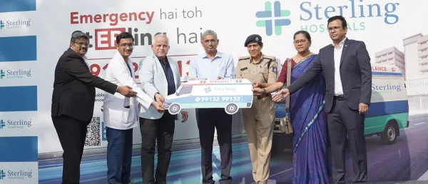 Sterling Hospitals Launches Free Emergency Response Ambulance Service in Ahmedabad