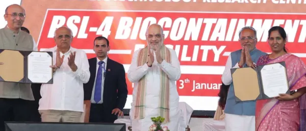 Amit Shah Lays Foundation of Gujarat’s INR 362 Cr BSL-4 Bio-Containment Lab