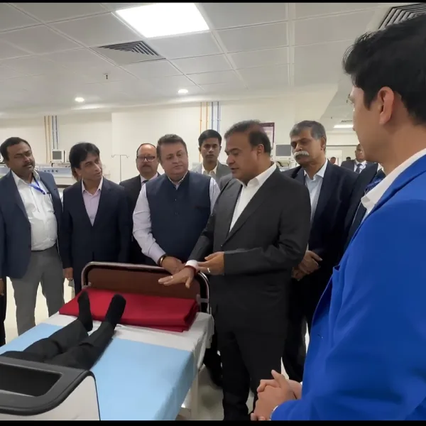 Assam CM Reviews AI-Powered Bedsheet that Monitors Patient’s Vitals, Spotlights Remote Monitoring for Technology-Driven Healthcare