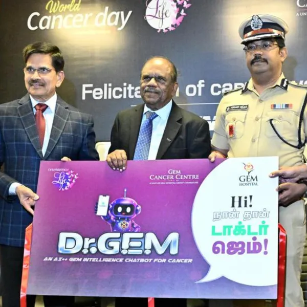 GEM Hospital Introduces AI Cancer Chatbot Dr. GEM in Coimbatore