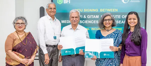 GITAM, BFI Partner to Launch MedTech Incubation Centre in Visakhapatnam for Non-Invasive Diagnostics