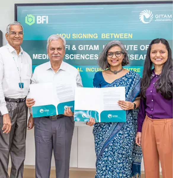 GITAM, BFI Partner to Launch MedTech Incubation Centre in Visakhapatnam for Non-Invasive Diagnostics