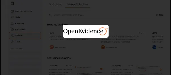 OpenEvidence Introduces Dotflows to Personalize AI Workflow for Clinicians