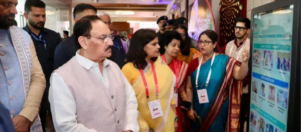 Minister Nadda Haryana CM Saini Push for AI-Led Accessibility in Public Health Systems