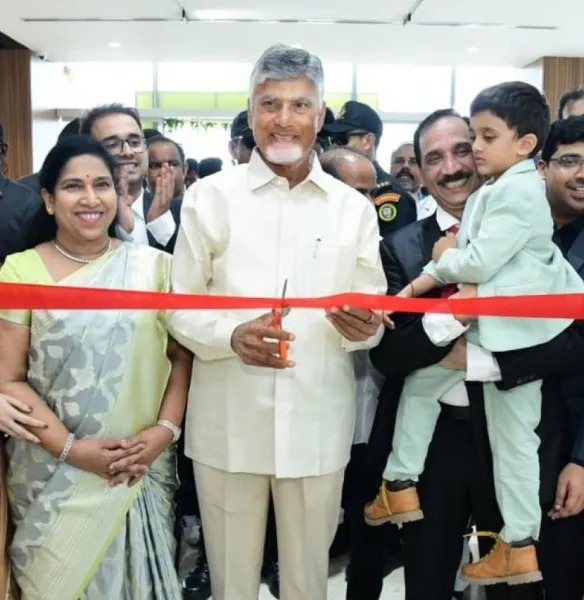 Chandrababu Naidu Inaugurates 600-Bedded Lalitha PVS Hospital, Highlights Digital Healthcare Vision for AP