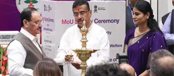 West Bengal Joins AB PM-JAY as 36th State/UT After NHA Signs MoU for Rollout of National Health Coverage Scheme