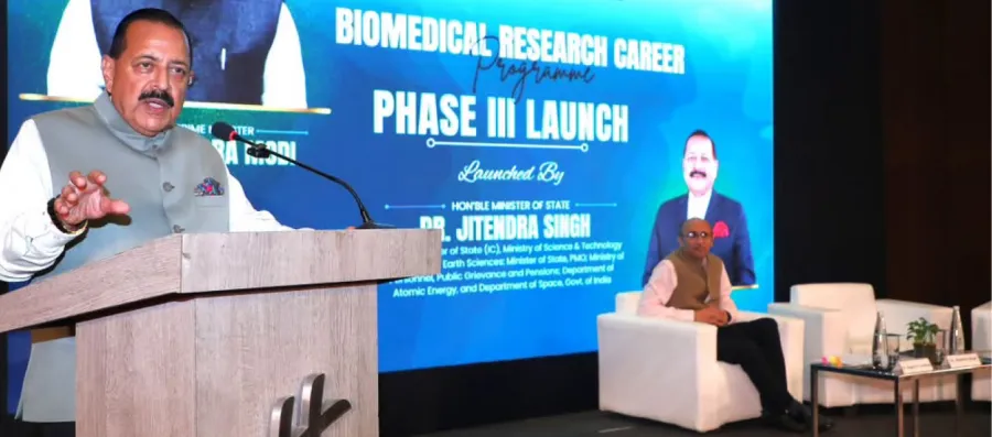 union-minister-jitendra-singh-unveils-inr-1-500-cr-biomedical-research-initiative-to-advance-healthcare-innovation