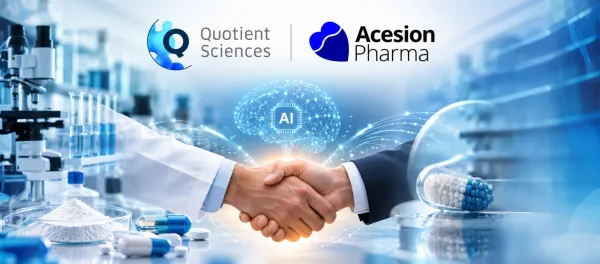 Quotient Sciences, Acesion Pharma Partner on AI-Driven Drug Development