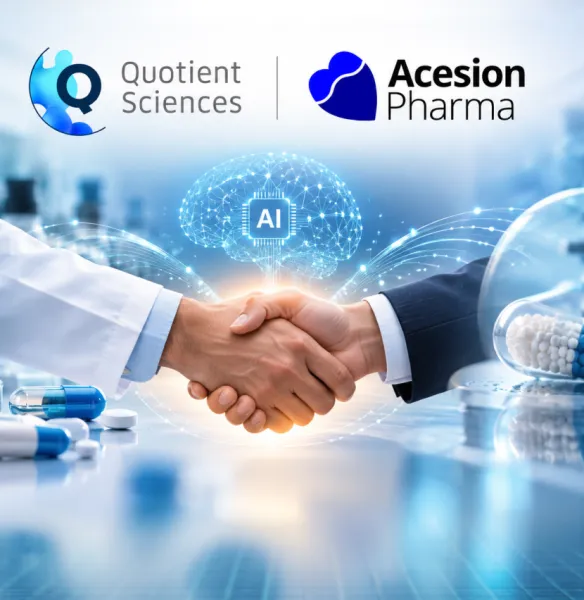 Quotient Sciences, Acesion Pharma Partner on AI-Driven Drug Development